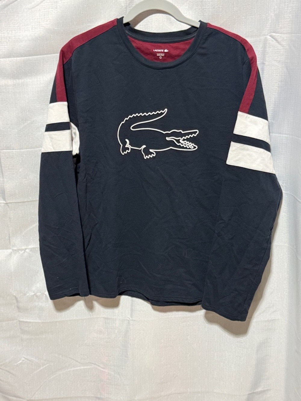 Lacoste Long Sleeve  Sleepwear Big Logo Top